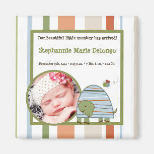 2"x2" Announcement Magnet Laguna Beach Turtle Frog