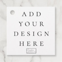 2"x2" Square Favor Tags