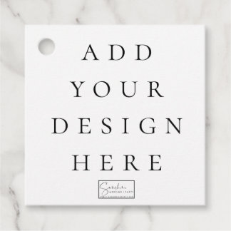 2"x2" Square Favor Tags