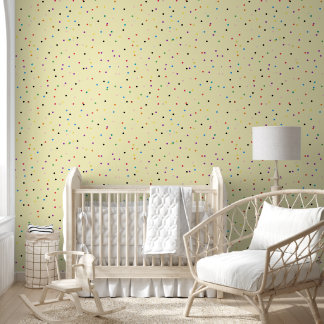 2' x 12' Polka Dot Textured Vinyl Wallpaper