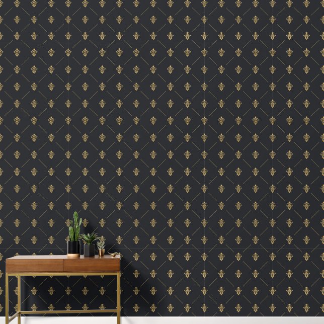 2' x 12' Seamless Patterned Textured Vinyl Wallpaper (Hallway)