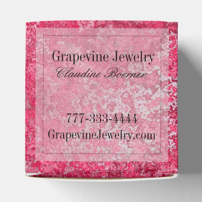 2" x 2" Custom Favor or Jewelry Box (Top)