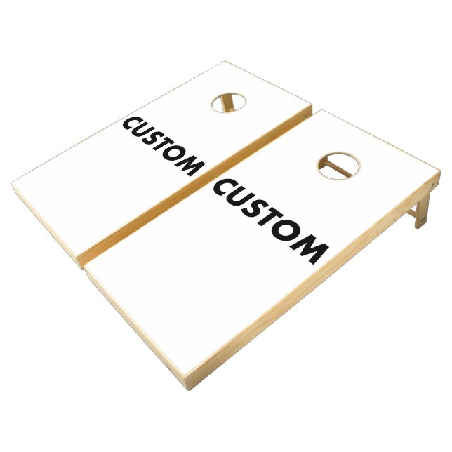 2 x Custom Personalized Cornhole Boards & Bags Set (Angled)