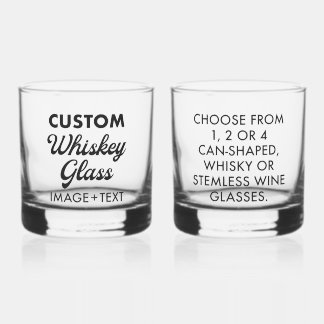 2 x Custom Personalized Whiskey Glass 12oz