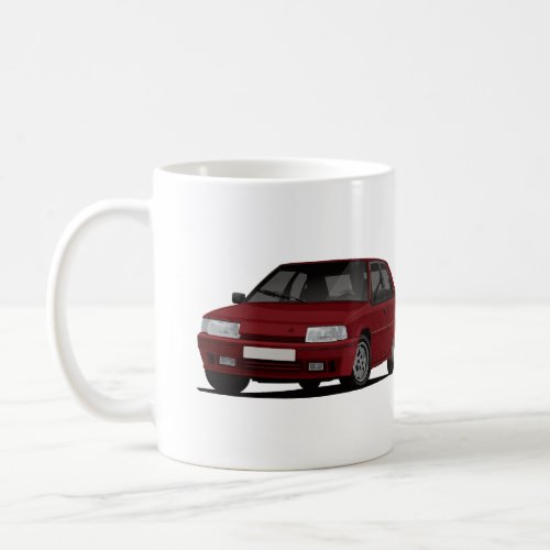 2 x dark red BX GTi Coffee Mug