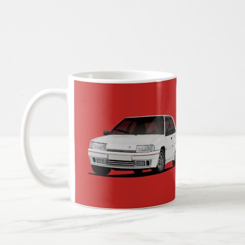 2 x white Citron BX GTi Coffee Mug