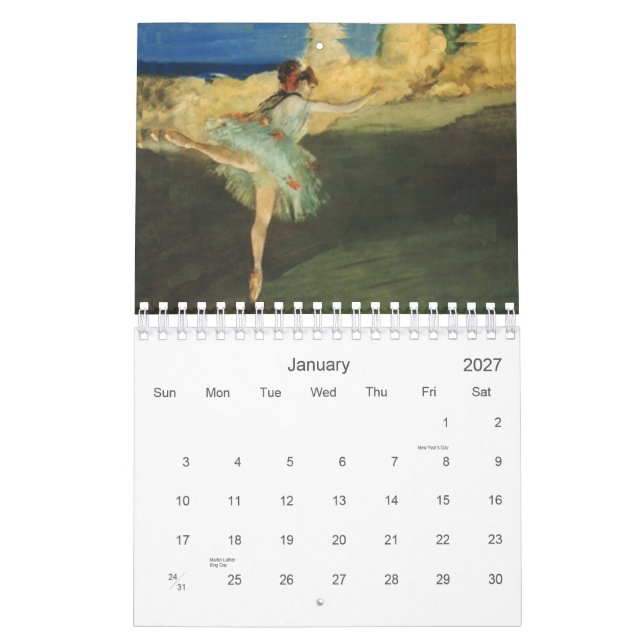 2 Year Calendar (Jan 2027)