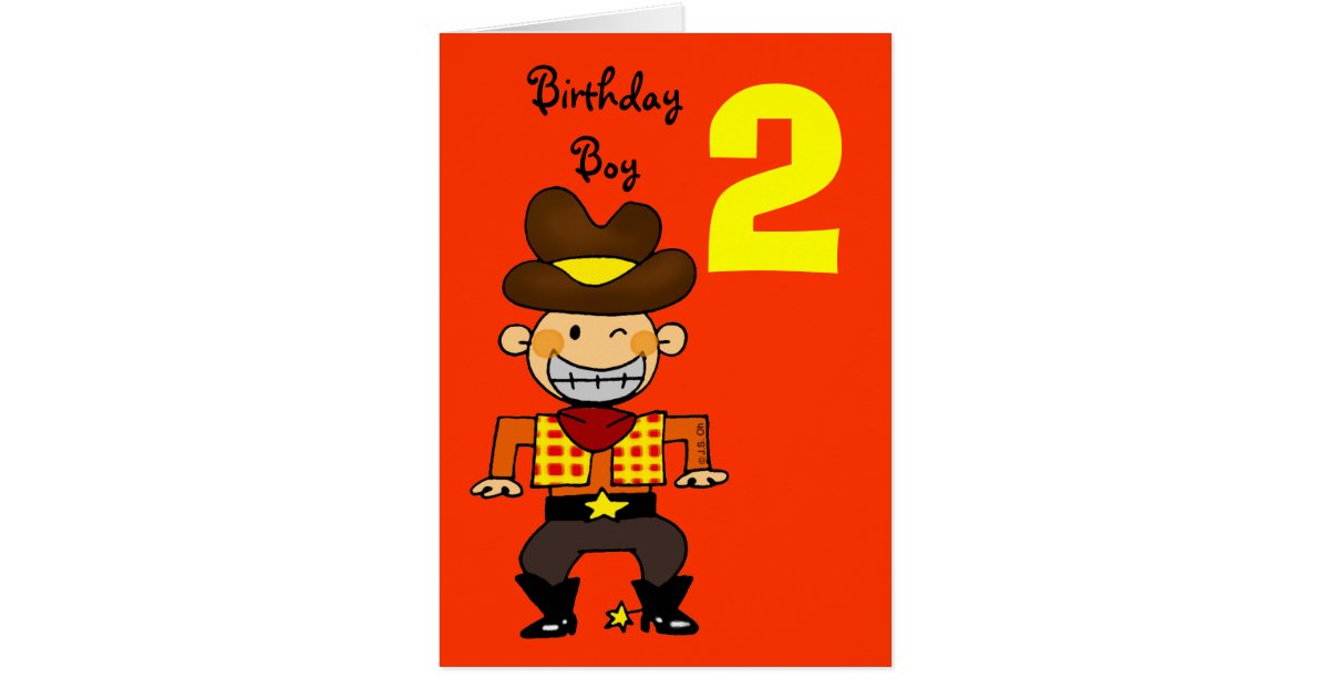 2 year old birthday boy card | Zazzle