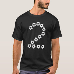 2 Year Old Birthday  Soccer Player T-Shirt