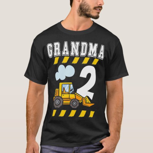 2 Year Old Construction Themed Birthday Party T_Shirt