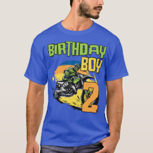 2 Year Old Dirt Bike Birthday Party Motocross MX 2 T-Shirt