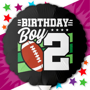 2 Year Old Football Party Theme 2nd Birthday Boy Balloon