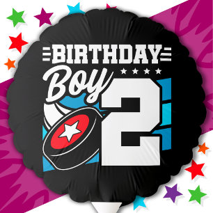 2 Year Old Hockey Party Theme 2nd Birthday Boy Balloon