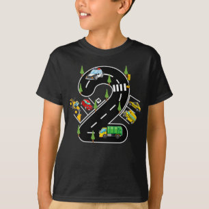 2 year Old Kids Birthday Transportation Vehicle T-Shirt