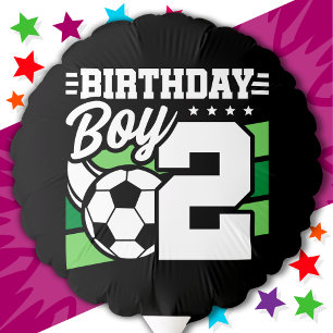 2 Year Old Soccer Football Party 2nd Birthday Boy Balloon