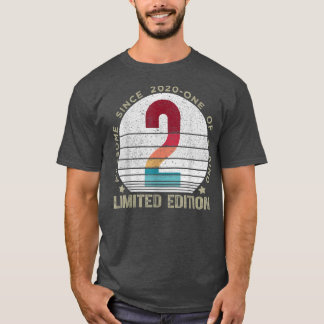 2 Year Old Vintage 2020 Retro Limited Edition 2nd T-Shirt