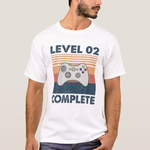 2 Year Wedding Anniversary For Him Her Level 2 Com T-Shirt