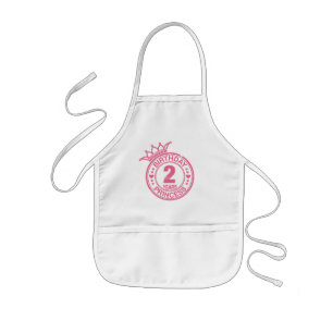 2 years - Birthday Princess - pink Kids' Apron