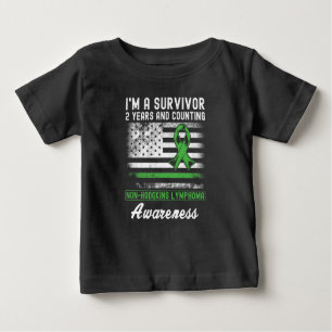 2 Years Cancer Free Non Hodgkins Lymphoma Survivor Baby T-Shirt