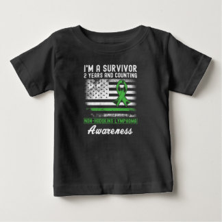 2 Years Cancer Free Non Hodgkins Lymphoma Survivor Baby T-Shirt