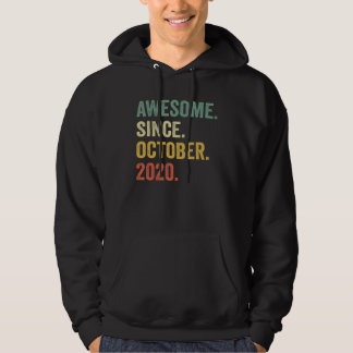 2 Years Old Awesome Since October 2020 2nd Birthd Hoodie
