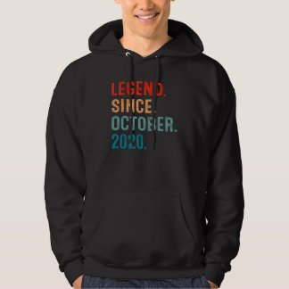 2 Years Old  Legend Since October 2020 2nd Birthda Hoodie