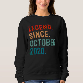 2 Years Old  Legend Since October 2020 2nd Birthda Sweatshirt