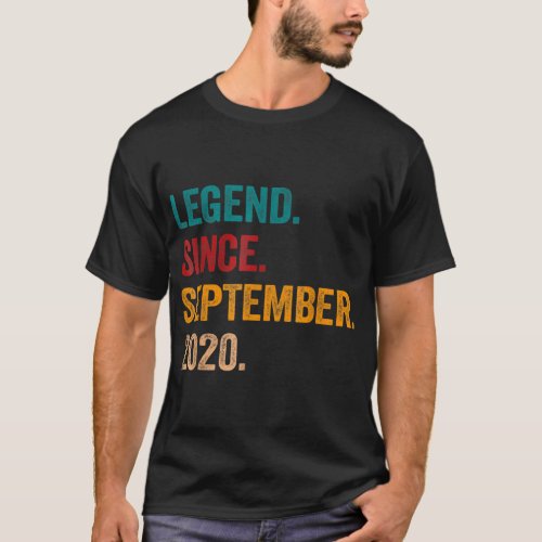 2 Years Old  Legend Since September 2020 2th Birth T_Shirt