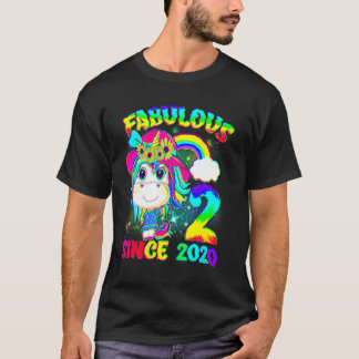 2 Years Old Unicorn 2nd Birthday Unicorn Girl Sinc T-Shirt