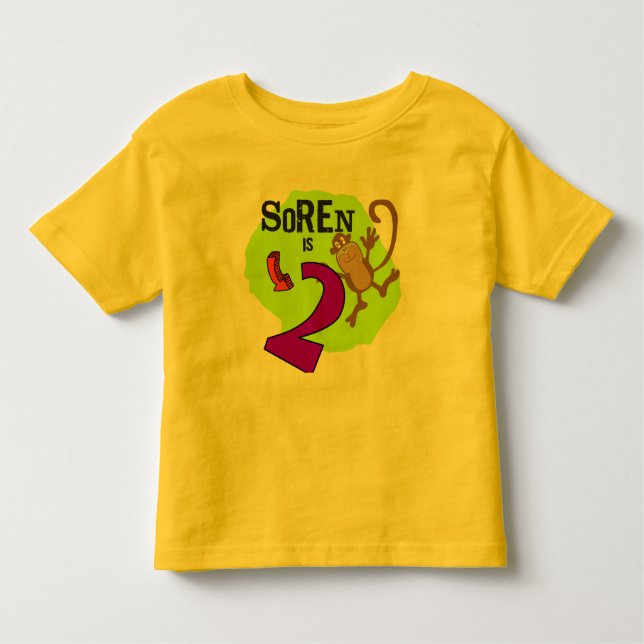 2 YO Birthday T-Shirt (Front)