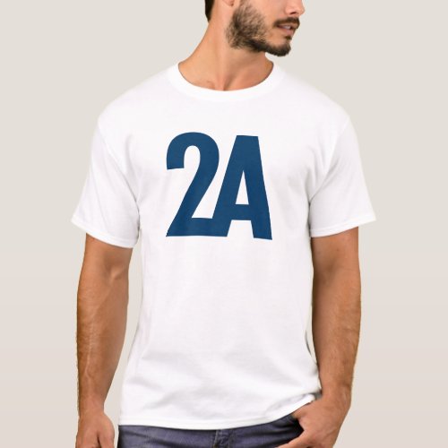 2A _ 2nd Amendment _ Blue T_Shirt