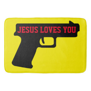 2A - JESUS LOVES YOU Bath Mat