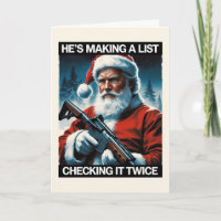 2A Santa Christmas Card | Gun Rights Holiday