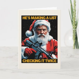 2A Santa Christmas Card Second Amendment Holiday