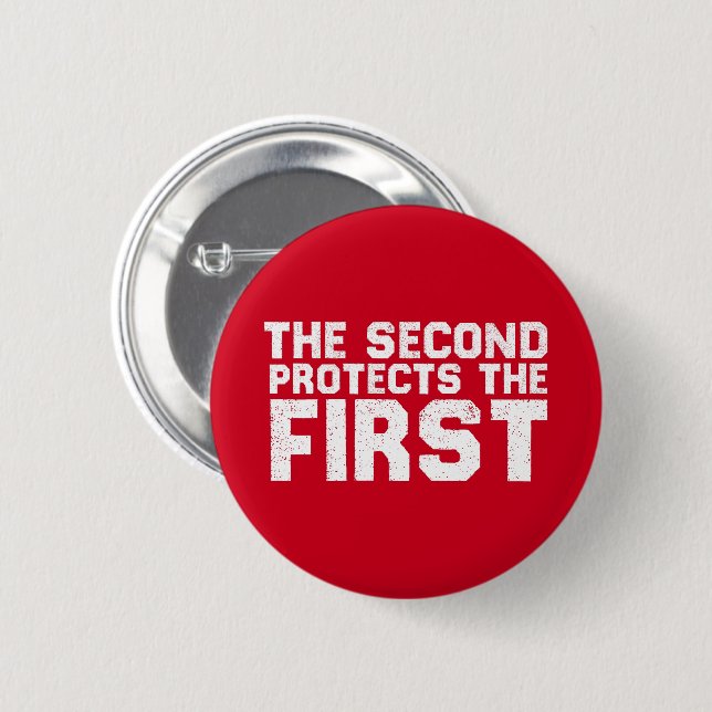 2A  Second protects the first Free Speech Gun Button (Front & Back)
