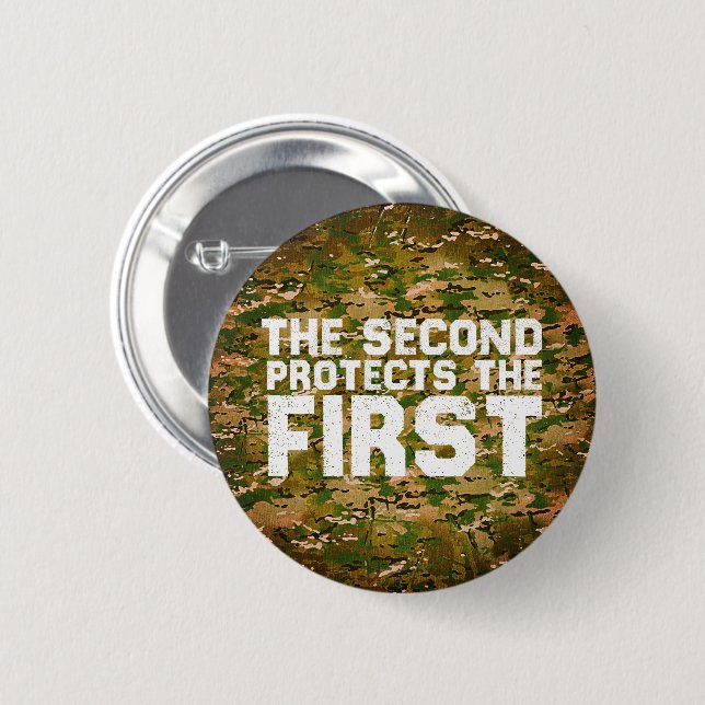 2A  Second protects the first Free Speech Gun Button (Front & Back)