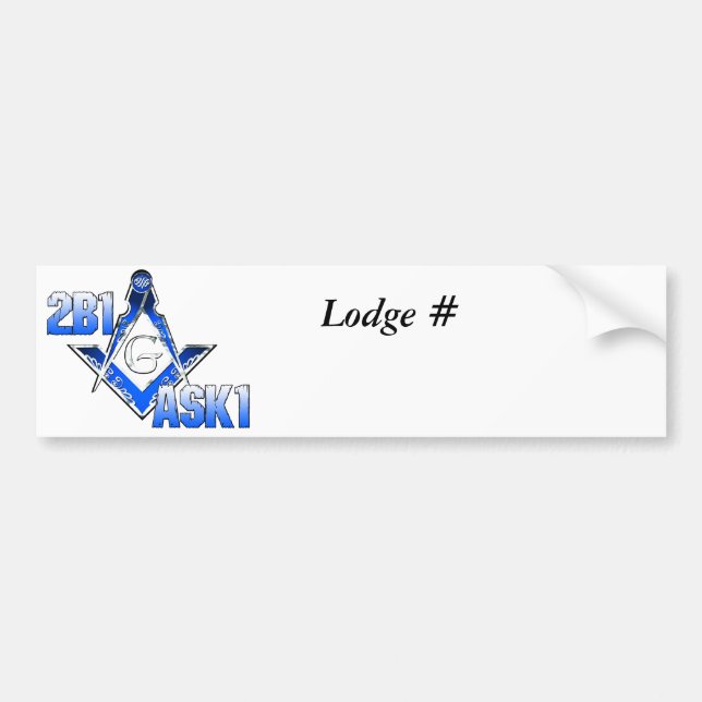 2B1ASK1 BUMPER STICKER (Front)