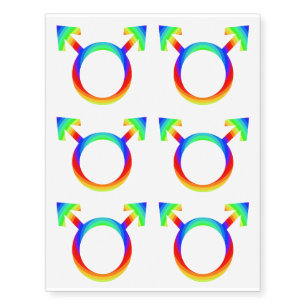 2become1 Gay Pride Temporary Tattoos