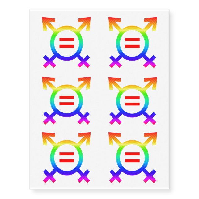 2become1 same-sex marriage temporary tattoos (Front)