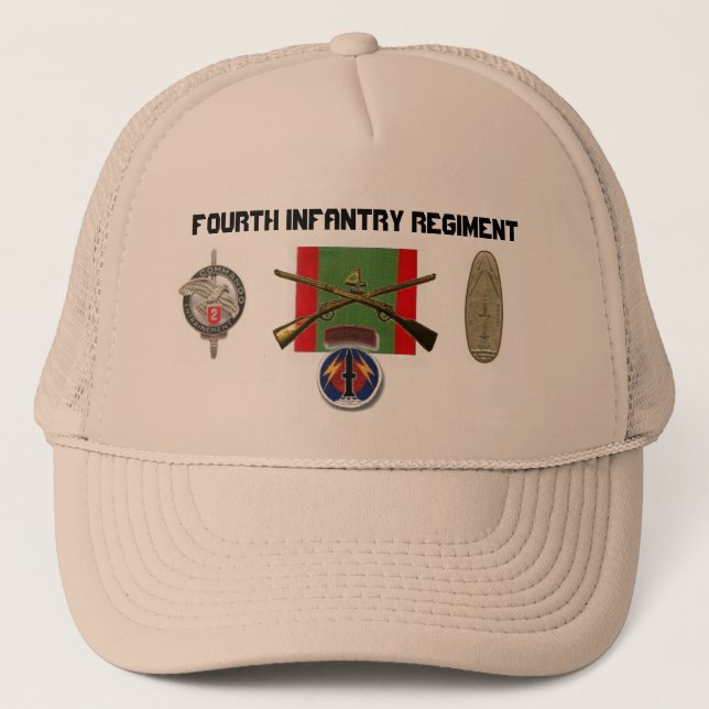 2BN 4th Infantry Regiment Pershing Trucker Hat (Front)