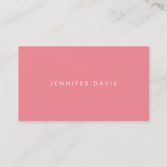 2COLOR | AQUA + SALMON | BUSINESS CARD (Front)