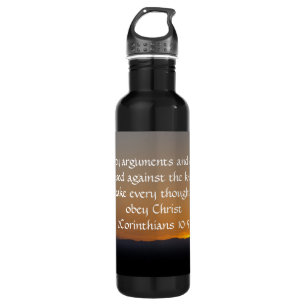 2Corinthians 10:5 Stainless Steel Water Bottle