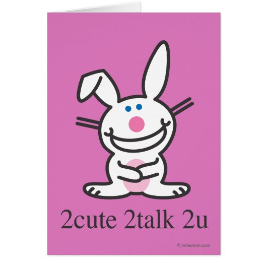 2cute 2talk 2u cards (Front)