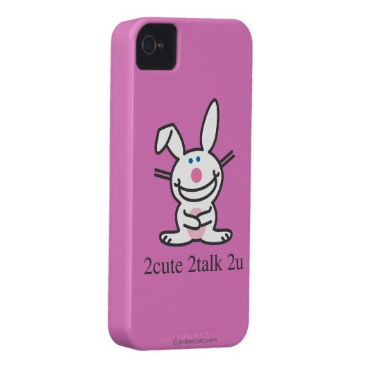 2cute 2talk 2u Case-Mate iPhone case (Back/Right)