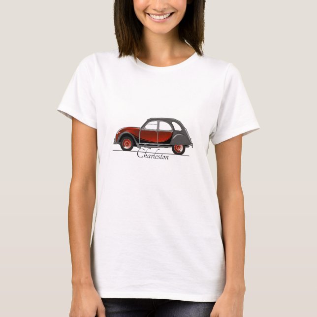 2CV Citroen Charleston T-Shirt (Front)