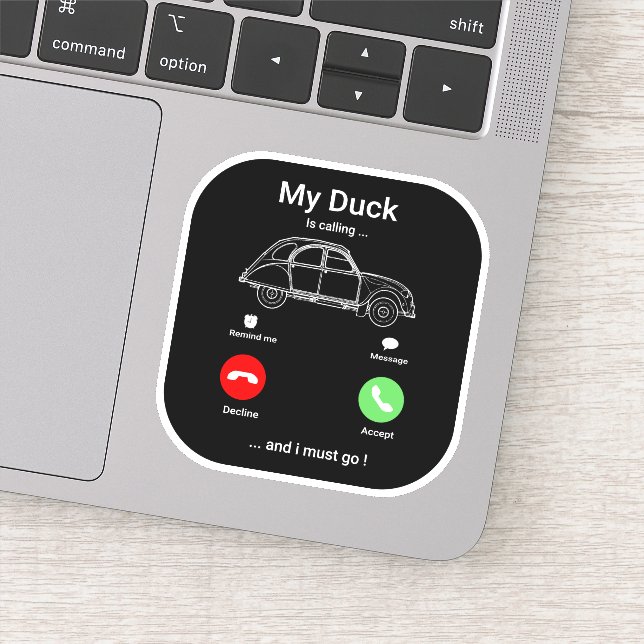 2CV Deux Chevaux Funny  Smartphone Sticker (Detail)