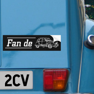 2CV Deux Chevaux Oldtimer Fan Bumper Sticker