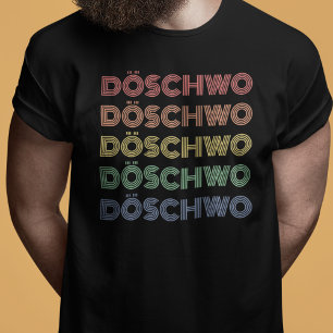 2CV Döschwo Deux Chevaux Typography T-Shirt