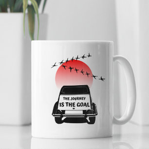 2CV Oldtimer Sunset - The journey is the goal   Coffee Mug