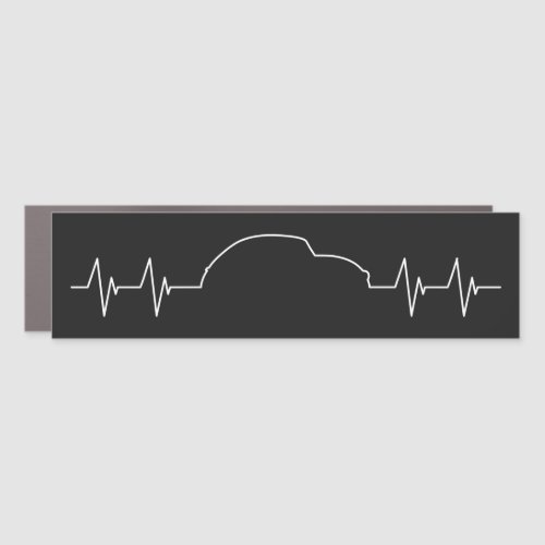 2CV Retro Car Heartbeat Pulse Frequency Car Magnet